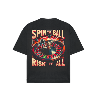 "Spin The Ball Risk It All" Graphic Tee – ROULETTE COLLECTION