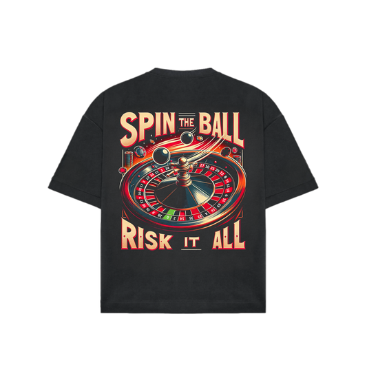 "Spin The Ball Risk It All" Graphic Tee – ROULETTE COLLECTION
